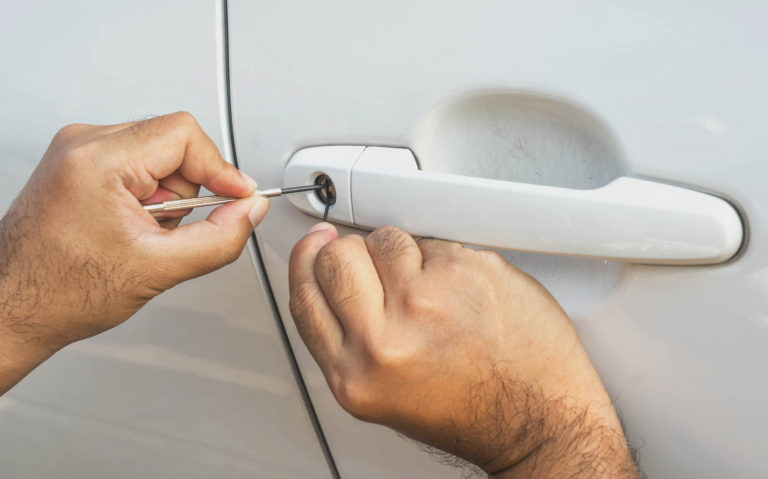car door unlocking with lock pick quick and trustworthy automotive locksmith services in pinellas park, fl – timely solutions for your automotive locksmith needs.